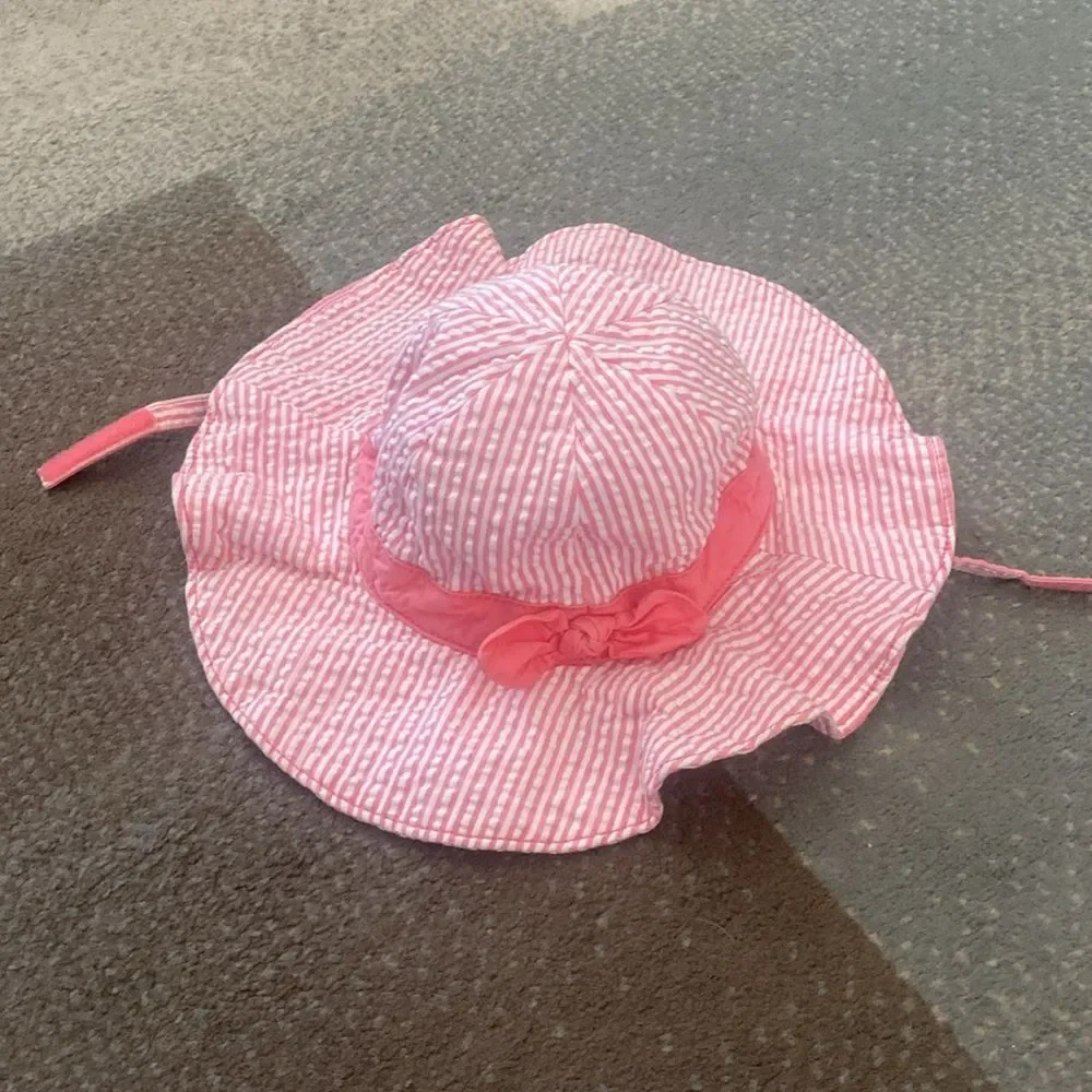 Baby girl striped sun hat 2/3t